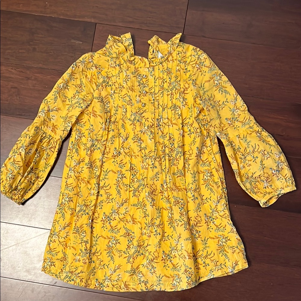 Janie and Jack Yellow Floral Dress